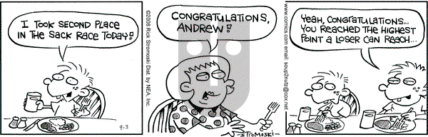 Soup to Nutz - Old on Wednesday September 3, 2008 Comic Strip
