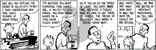 Calvin and Hobbes on Friday April 13, 1990 Comic Strip