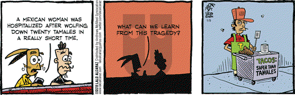 La Cucaracha on Tuesday January 9, 2018 Comic Strip