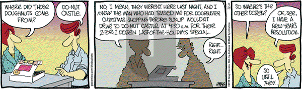 The Buckets on Saturday December 28, 2019 Comic Strip