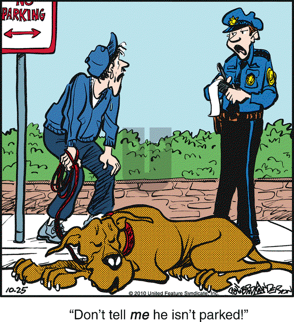 Marmaduke on Monday October 25, 2010 Comic Strip