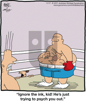 In the Bleachers on Friday November 17, 2017 Comic Strip