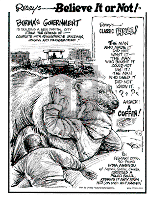Ripley's Believe It or Not on Monday April 10, 2006 Comic Strip