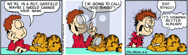 Garfield on Wednesday March 5, 1997 Comic Strip