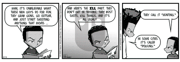 The Boondocks on Friday June 14, 2002 Comic Strip