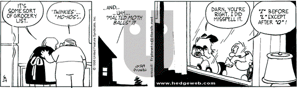 Over the Hedge on Wednesday June 24, 1998 Comic Strip