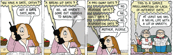 Cathy Classics on Saturday June 12, 1999 Comic Strip