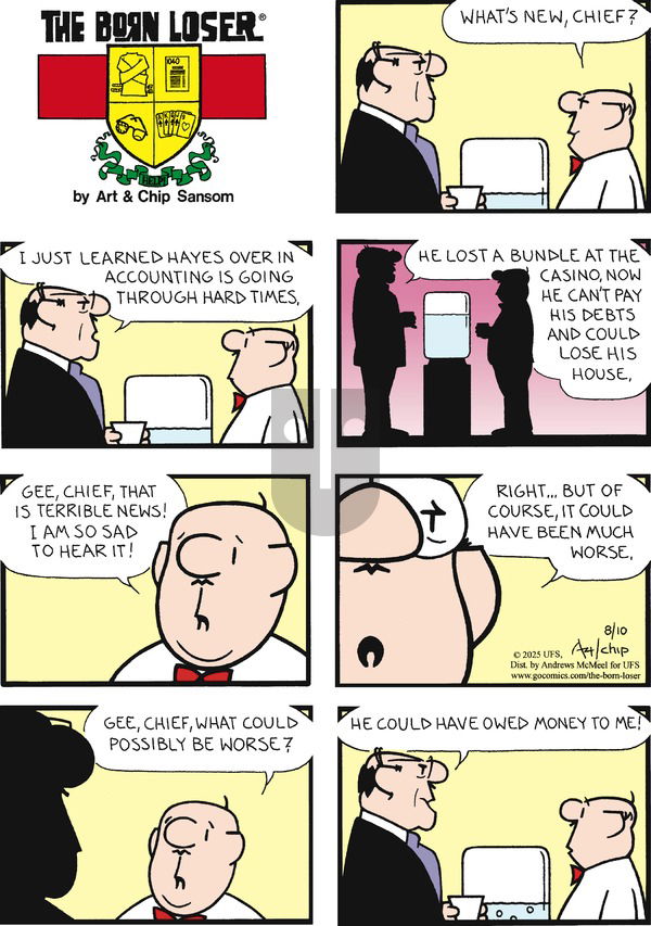 The Born Loser on Sunday August 10, 2025 Comic Strip