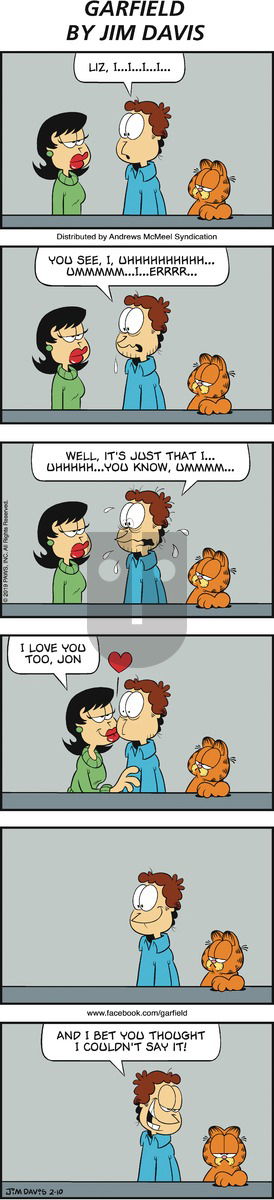 Garfield on Sunday February 10, 2019 Comic Strip