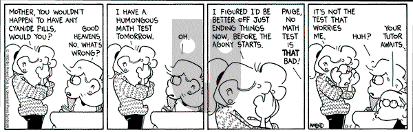 FoxTrot on Monday November 1, 1993 Comic Strip