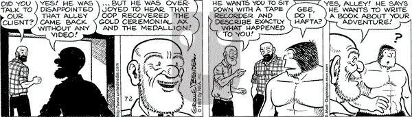Alley Oop on Wednesday July 2, 1997 Comic Strip