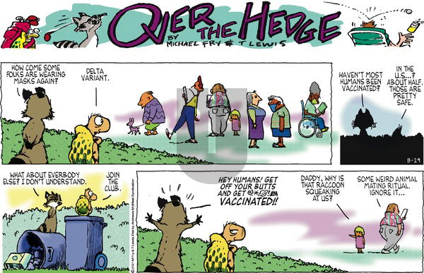 Over the Hedge on Sunday August 29, 2021 Comic Strip