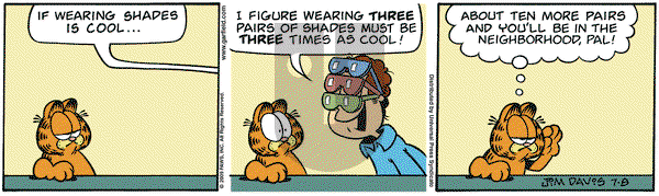 Garfield on Wednesday July 8, 2009 Comic Strip