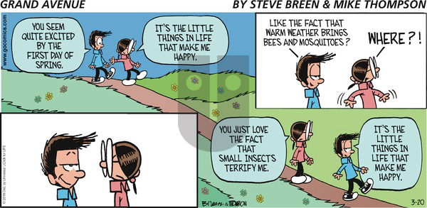 Grand Avenue on Sunday March 20, 2016 Comic Strip