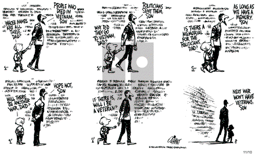 Pat Oliphant on Wednesday November 10, 1982 Comic Strip