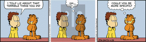Garfield on Friday April 29, 2016 Comic Strip