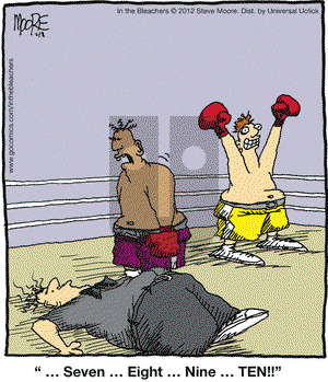 In the Bleachers on Wednesday February 8, 2012 Comic Strip