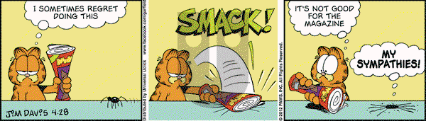 Garfield - Saturday April 28, 2012 Comic Strip