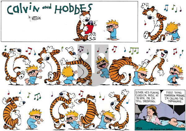 Calvin and Hobbes - Sunday January 15, 2012 Comic Strip