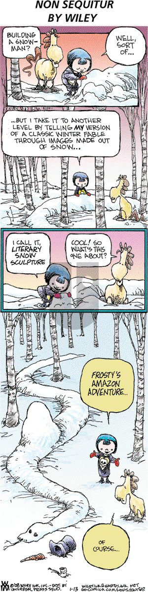 Non Sequitur on Sunday January 13, 2008 Comic Strip