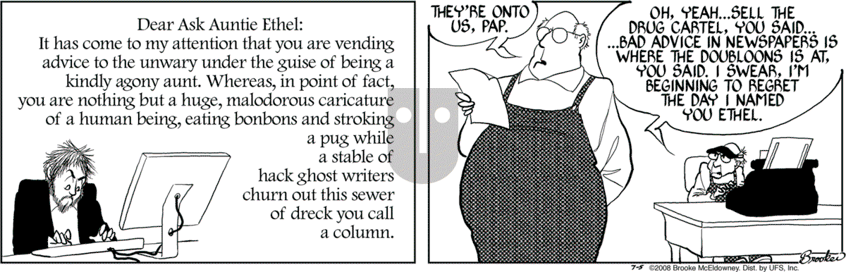 9 Chickweed Lane - Saturday July 5, 2008 Comic Strip