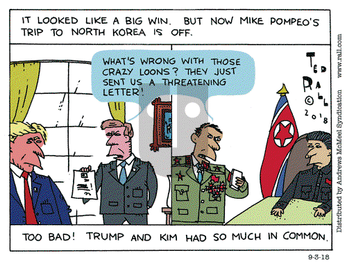 Ted Rall on Monday September 3, 2018 Comic Strip