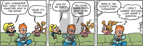 Cleats on Tuesday November 25, 2008 Comic Strip