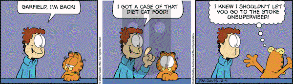 Garfield on Thursday December 4, 2025 Comic Strip