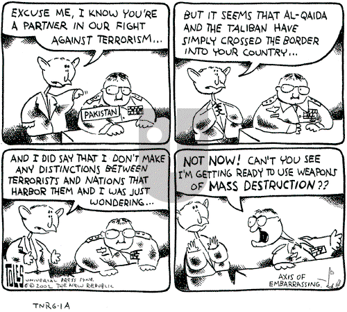 Tom Toles on Saturday June 1, 2002 Comic Strip