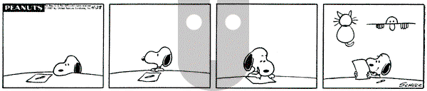 Peanuts - Friday April 28, 1967 Comic Strip