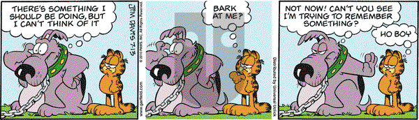 Garfield on Tuesday July 13, 2010 Comic Strip