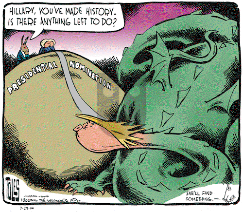 Tom Toles on Friday July 29, 2016 Comic Strip