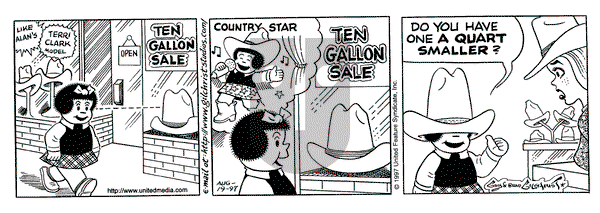 Nancy on Tuesday August 19, 1997 Comic Strip