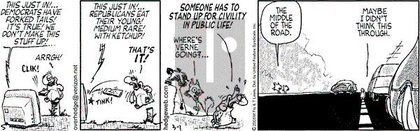 Over the Hedge on Tuesday March 1, 2005 Comic Strip