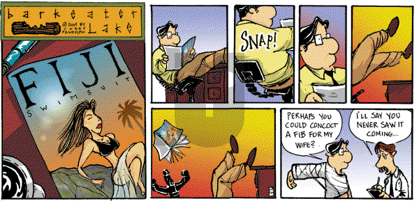 Barkeater Lake on Sunday October 9, 2011 Comic Strip