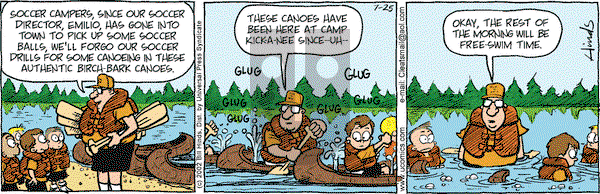 Cleats on Thursday July 25, 2002 Comic Strip