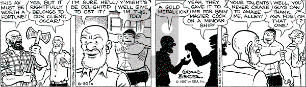 Alley Oop on Monday June 30, 1997 Comic Strip