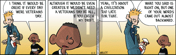 Frazz on Saturday November 11, 2017 Comic Strip