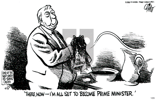 Pat Oliphant on Friday January 25, 1985 Comic Strip