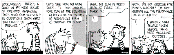 Calvin and Hobbes on Wednesday March 10, 1993 Comic Strip