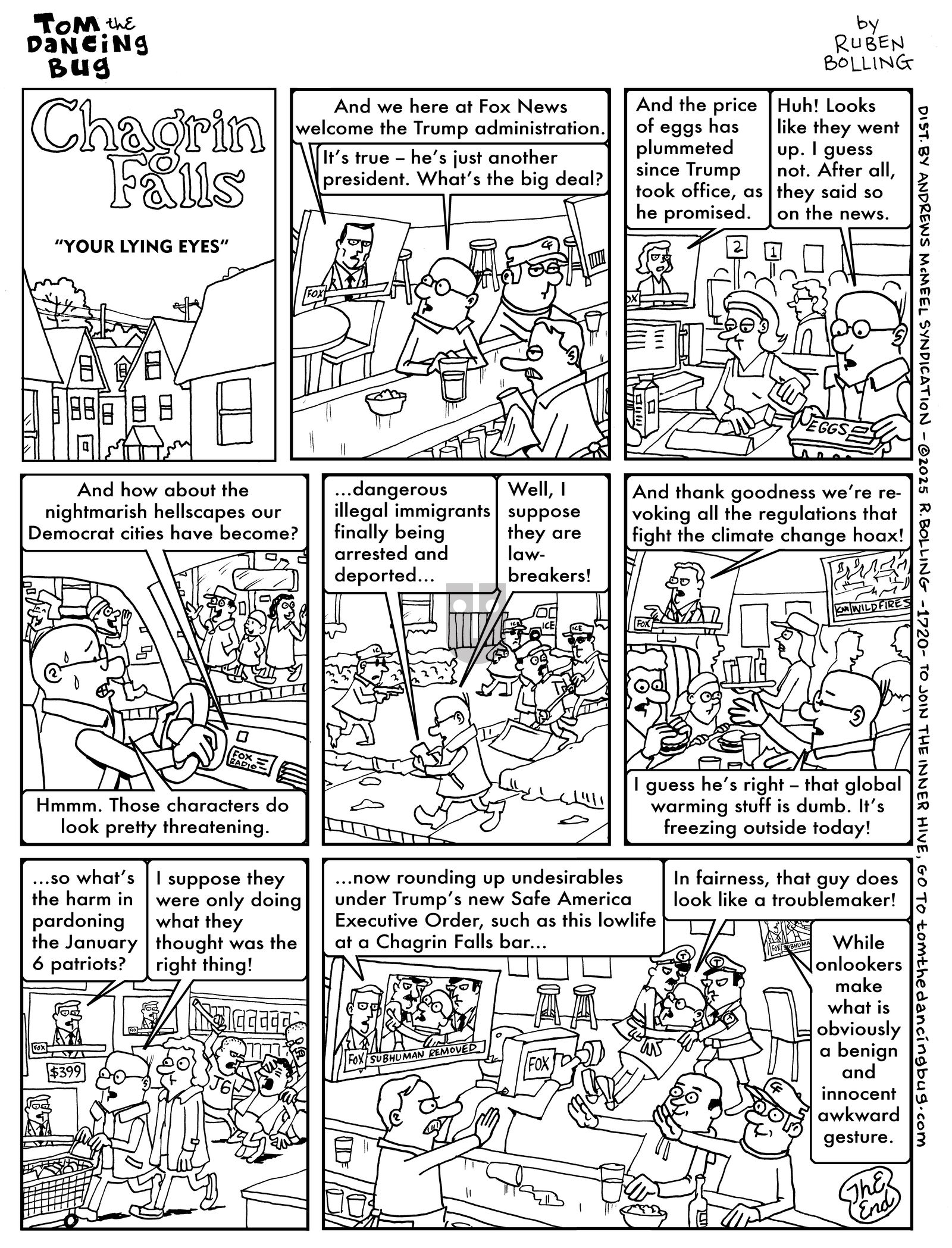 Tom the Dancing Bug - Monday January 27, 2025 Comic Strip