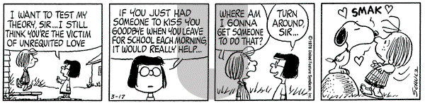 Peanuts on Friday March 17, 1978 Comic Strip