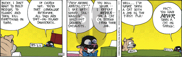 Get Fuzzy on Saturday October 11, 2008 Comic Strip