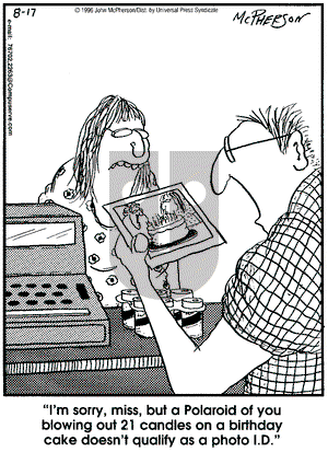 Close to Home on Saturday August 17, 1996 Comic Strip