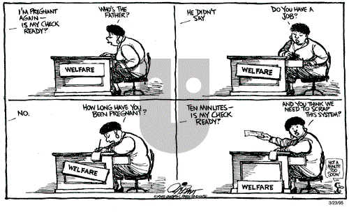 Pat Oliphant on Thursday March 23, 1995 Comic Strip