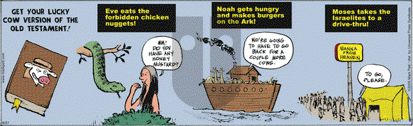 Lucky Cow on Saturday August 27, 2005 Comic Strip
