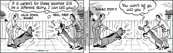 Fred Basset on Saturday August 25, 2001 Comic Strip