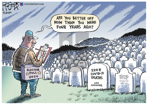 Rob Rogers on Thursday October 22, 2020 Comic Strip