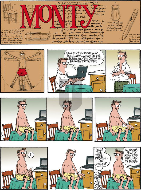 Monty on Sunday October 18, 2020 Comic Strip