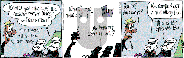 The Knight Life on Monday December 19, 2016 Comic Strip